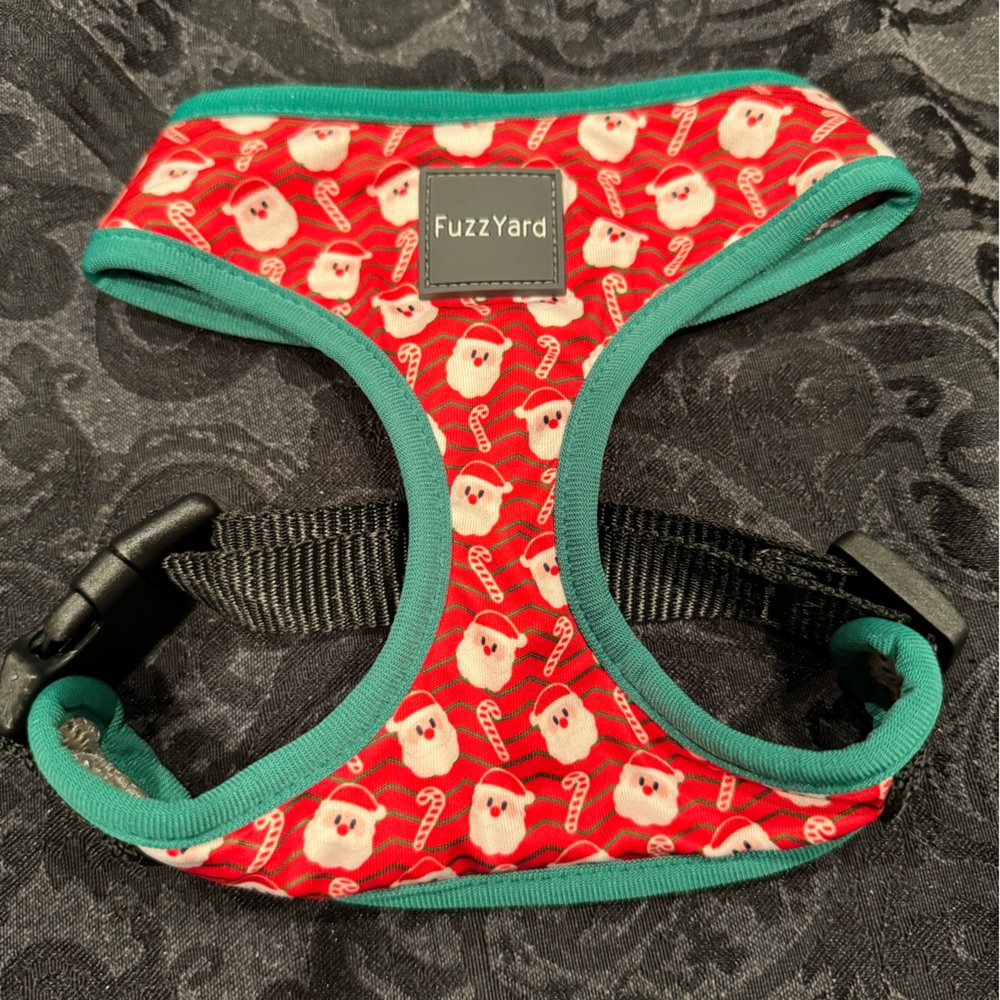 Medium Santa Print Dog Harness